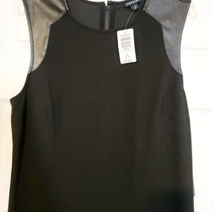 Torrid Black, Faux Leather Cap Sleeve Dress